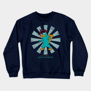 Perry The Platypus Retro Japanese Crewneck Sweatshirt